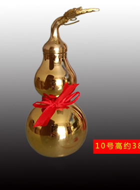 铜葫芦摆件纯铜开口开盖空心八卦五帝钱铜葫芦家居装饰大小号挂件