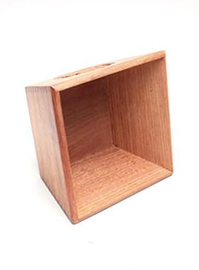 缅甸花梨木米斗国标红木榫卯米升实木多用桌面收纳盒日Z进斗金摆