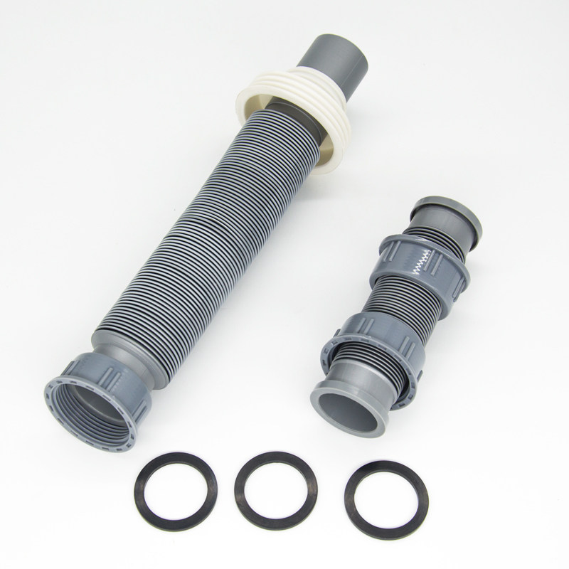 洗碗池粉碎机排水管垃圾处理器单双槽防臭防返水下水软管配件套装