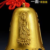 八角铜钟 风铃 屋檐铃铛挂件八卦铜铃大化 纯铜 铜铃铛