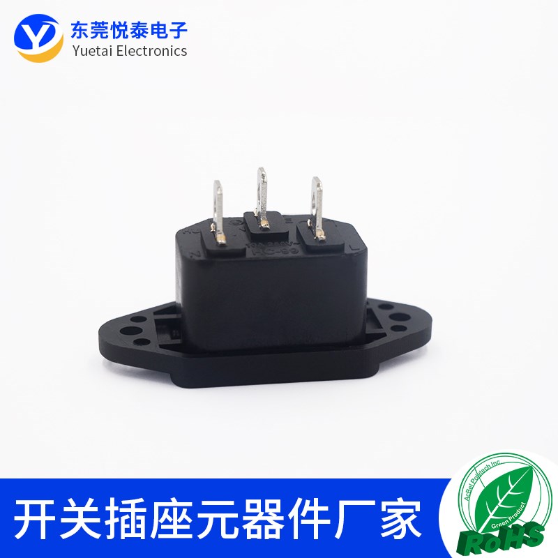 HC-99品字插座锁螺丝医疗设备10A-15A电流品字公座CCC UL KC VDE