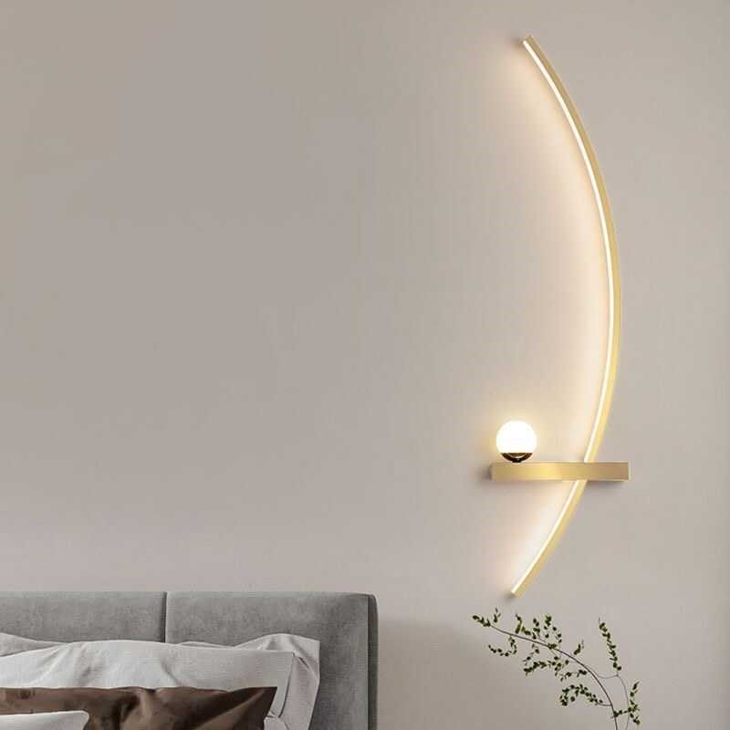 LED客厅卧室壁灯现代简约长条形创意格栅灯极简电视背景墙床头灯,家装灯饰光源,壁灯,淘宝优惠券,粉丝福利购,淘宝优惠卷