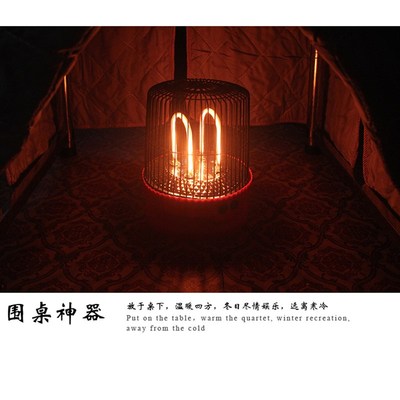 鸟笼取暖器家用小太阳电暖器速热烤火炉小型节能烤火器桌下电暖炉