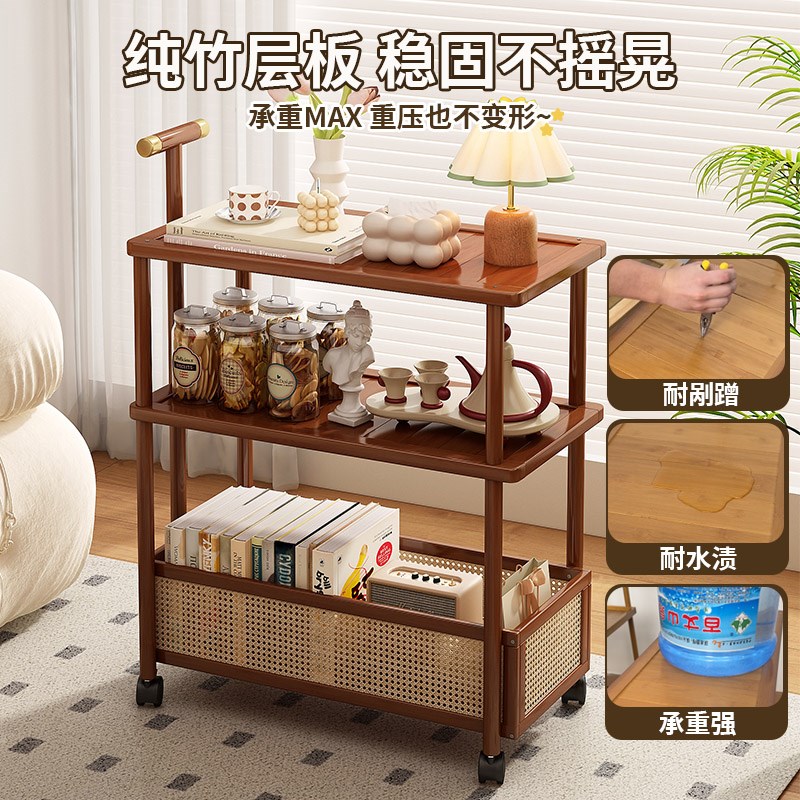 客厅小推车置物架子沙发边几小户型带轮可移动茶S几零食收纳储物