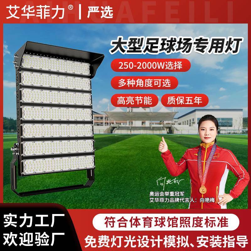 户外LED球场灯2000W大功率足球篮球广场高杆照明灯模组球场投光灯