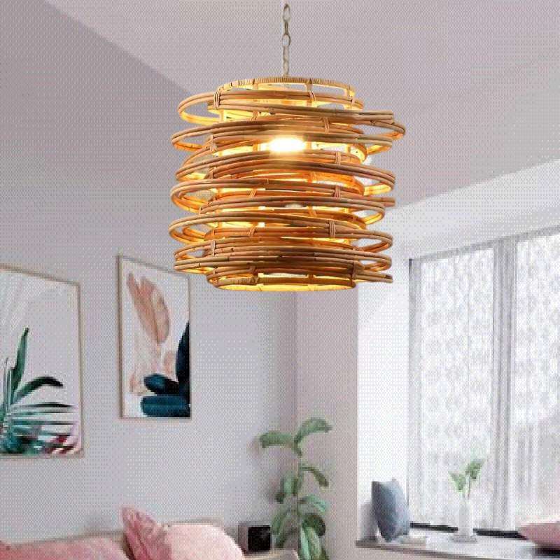 中式藤编吊灯东南亚竹编餐厅酒吧装饰灯卧室客厅灯手工编织吊灯,纺织面料/辅料/配套,纺织机械配件,淘宝优惠券,粉丝福利购,淘宝优惠卷