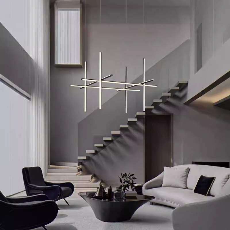 意大利极简挑空组合别墅客厅餐桌灯设计师led现代线条楼梯间吊灯,纺织面料/辅料/配套,纺织机械配件,淘宝优惠券,粉丝福利购,淘宝优惠卷