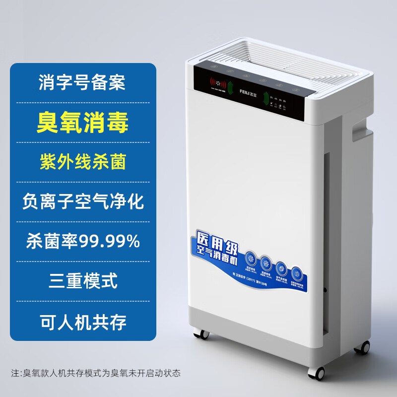 【卫健委备案】飞k立医用空气消毒机家用三重杀菌度净化机器医院