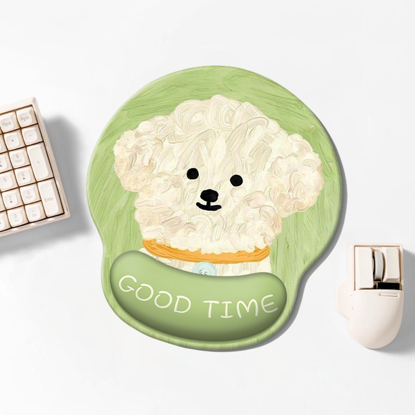 可爱小狗护手腕鼠标垫女生高颜值办公室电脑桌垫键盘护腕手托垫子,电脑硬件/显示器/电脑周边,鼠标垫/贴/腕垫,淘宝优惠券,粉丝福利购,淘宝优惠卷