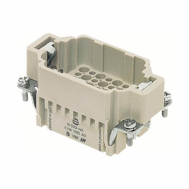 harting浩亭 哈丁09160423001 42针公芯 重载连接器 航空插头