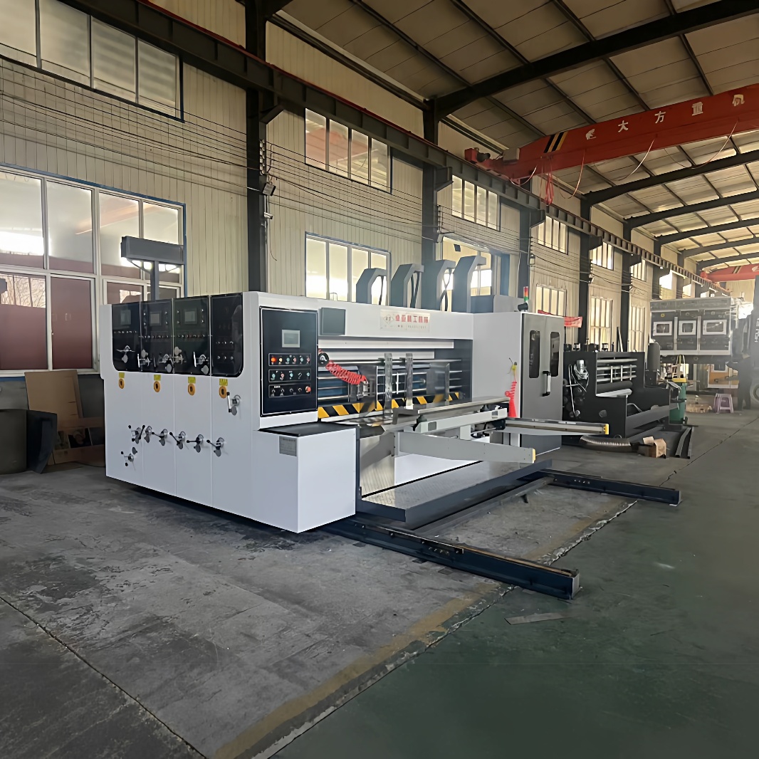 自动前缘三色水墨印刷开槽模切一体机纸箱模切机高速纸箱印刷机