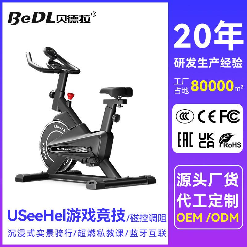 D3动感单车室内家用有氧骑行竞速骑行健身车小型健身器材