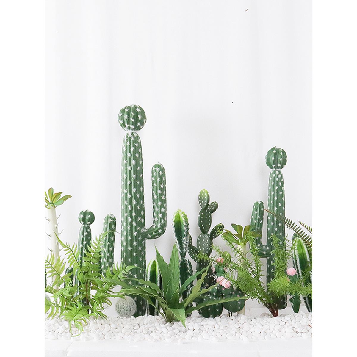 北欧仿真植物仙人掌仙人柱小仙人球橱窗装饰绿植造景套装景观摆件