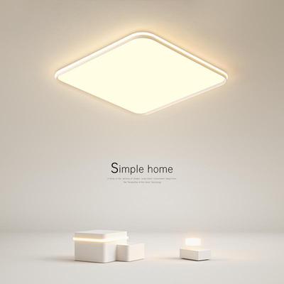 简约正方形吸顶灯led现代创意温馨主卧室灯大气客厅灯中山灯具ins