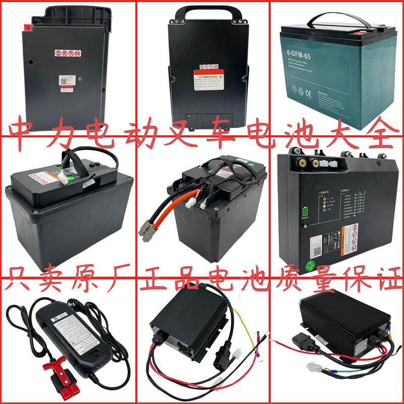 中力电动堆高机电池电动搬运堆高机蓄电池24V30A48V20A原厂锂电池