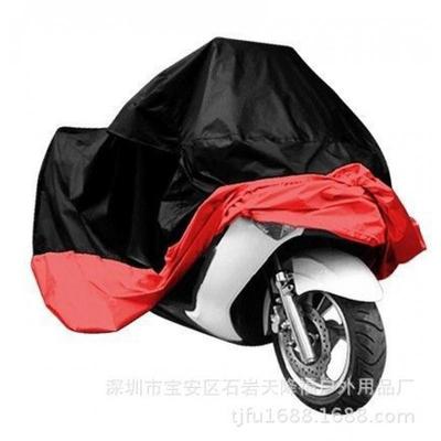 适配外贸热卖 涤塔夫摩托车车罩 Motorcycle Cover 上黑下红 L/XL