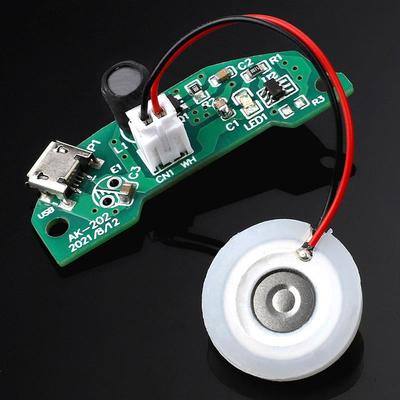 适配加湿器驱动电路板半圆线路板PCBA雾化模块喷雾量大USB5V插电