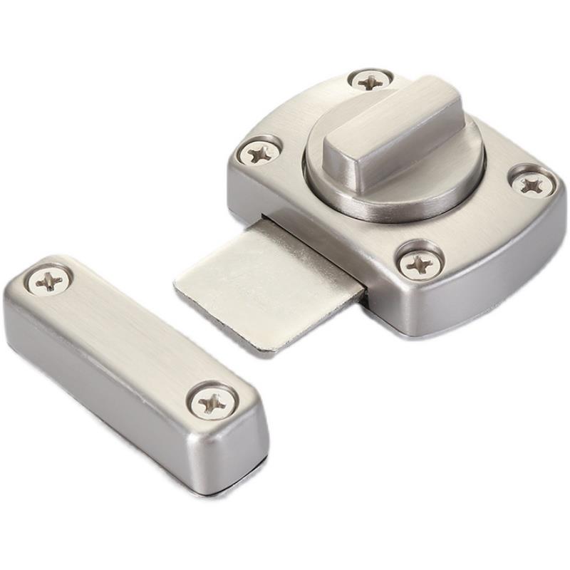 适用免打孔门插销门扣卫生间锁栓木门小窗门锁扣移门锁明装反锁防