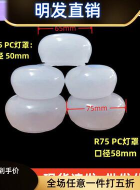 适配源头工厂led灯罩平头王子泡pc罩乳白球泡灯罩子光扩散亚克力