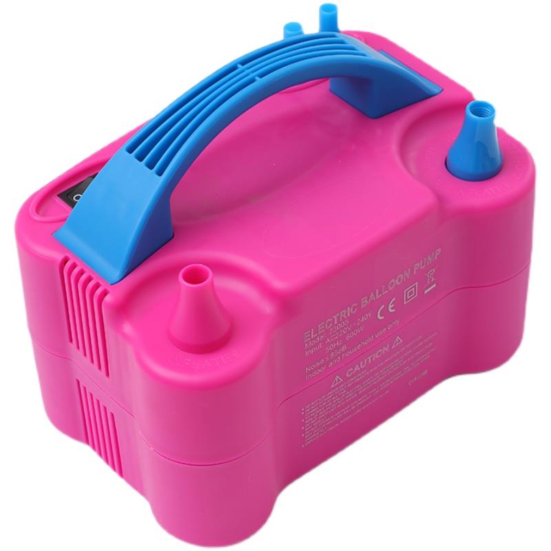 适用气球电动打气筒双孔出气婚房庆典装扮充气泵自动吹气神器便捷
