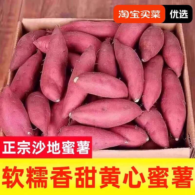 正宗现挖蜜薯沙地新鲜板栗薯黄心红薯地瓜超甜番薯糖心红芋香甜