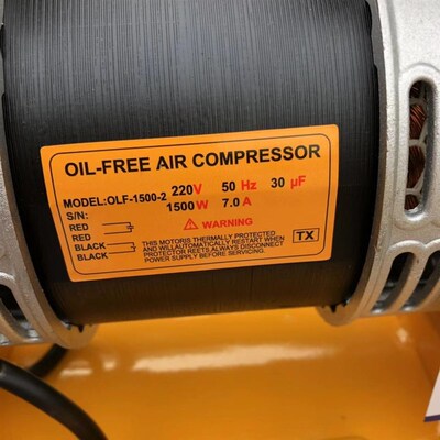 奥突斯2级1600W-30L无油静音铜气泵(上气50秒)空压机1V6180号23K