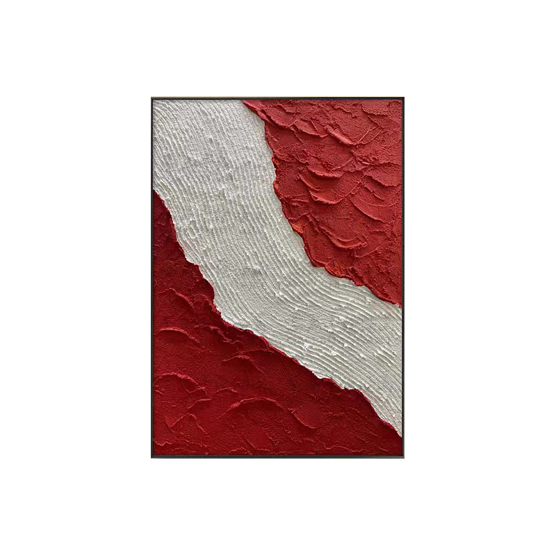 客厅背景墙装饰画立体抽象手工肌理画红红火火玄T关挂画样板房油,家居饰品,现代装饰画,淘宝优惠券,粉丝福利购,淘宝优惠卷