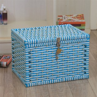 收纳箱可上锁密码锁收o纳盒带锁的箱子储物箱整理箱装零食箱子加