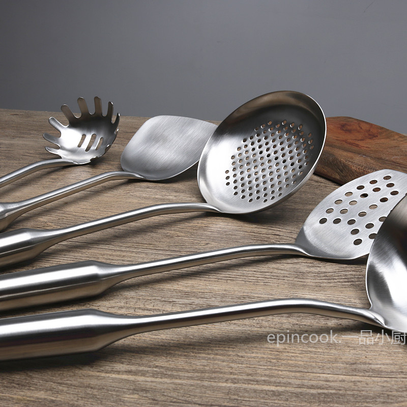 店主自用 外贸出口 德国304D中式铲 锅铲汤勺漏勺面捞饭勺