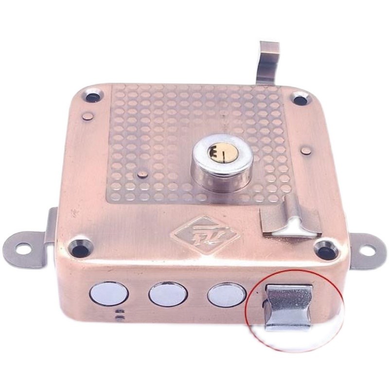 替换保D安888-5四孔机械锁月牙锁背包K锁外装锁老式大川防盗门锁