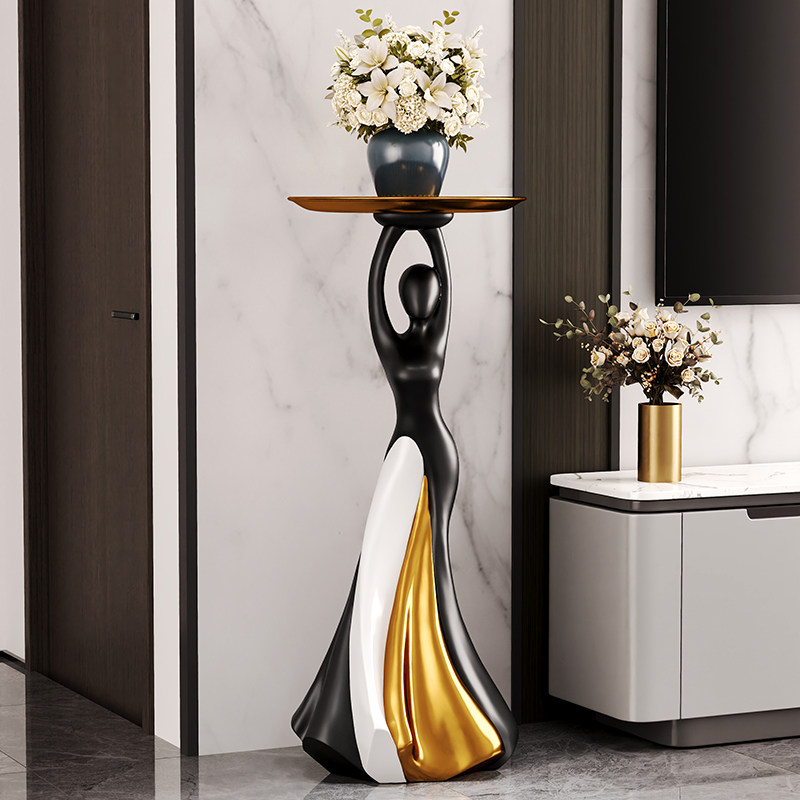 艺术摆件落地轻奢高n级客厅边几沙发旁边电视柜家居装饰品乔迁礼,家居饰品,落地摆件,淘宝优惠券,粉丝福利购,淘宝优惠卷