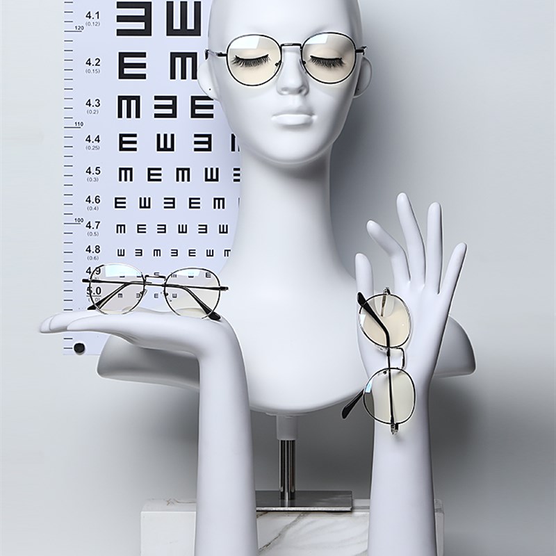 珠宝首饰b品展示台仿真假人头模型帽托围巾展示架眼镜项链耳环陈