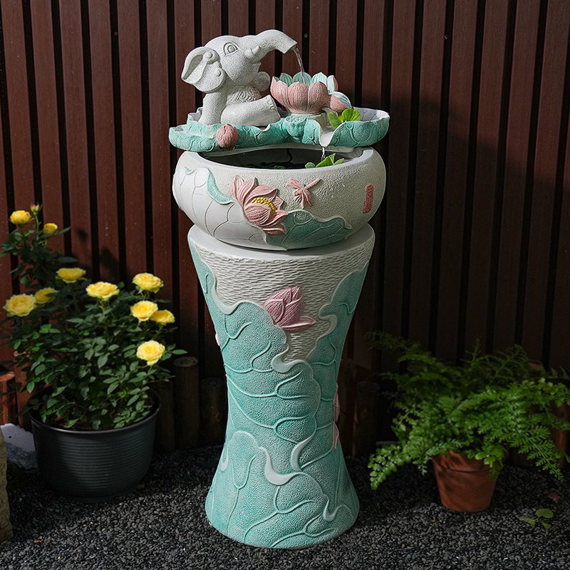 户外庭院流水摆件循环水s系景观阳台小象鱼池造景室内吐水喷泉装,家居饰品,流水摆件,淘宝优惠券,粉丝福利购,淘宝优惠卷