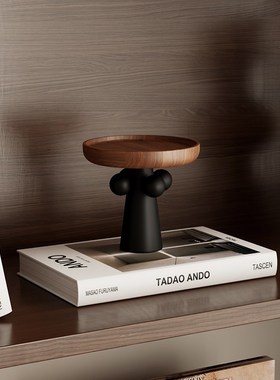 中古高级感实木家具软装饰品摆y件组合电视柜酒柜高档侘寂风艺术