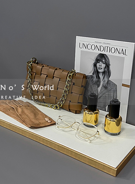 化妆台摆件轻奢i样板房卧室衣帽间衣柜装饰品样板间主卧梳妆台摆