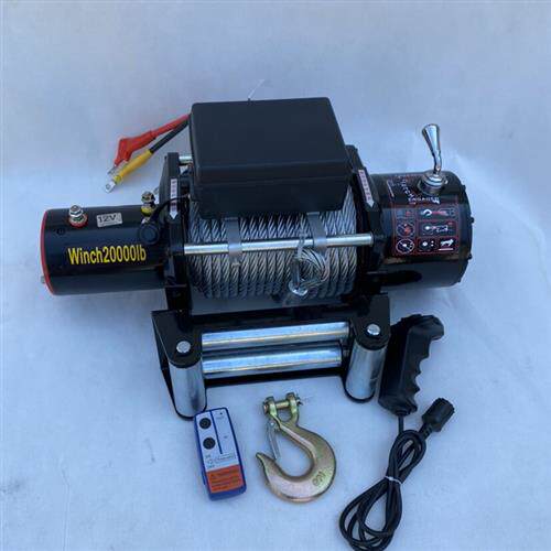 电动牛铺绞盘拉牛车改装卷扬机汽车绞盘12v24v直流电机装牛拽牛