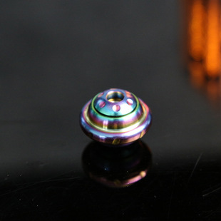 炫彩UFO二代不锈钢刀坠指尖陀螺成人金属解压玩具EDC户外刀坠