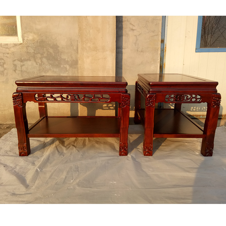 榆木花架客厅花卉实木阳台置物架室内中式底座花盆架子古典中式