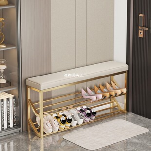 鞋架家用门口外楼道入门室内好看一体换鞋凳窄小鞋柜可坐2024