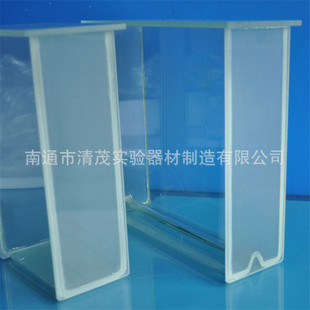 清茂实验 玻璃 层析缸单/双槽 100/200mm平/斜底薄层色谱展开缸