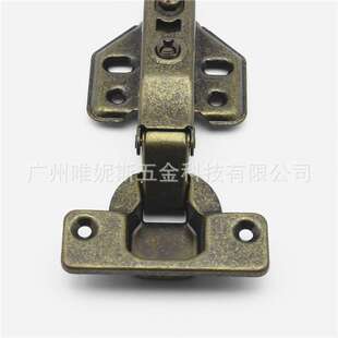 古铜色阻尼仿古静音液压缓冲烟斗合页飞机实木衣柜门青古铜铰链