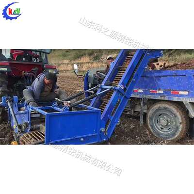 履带式土豆收获机红薯陇上收货机拖拉机后置自上料薯类收获设备