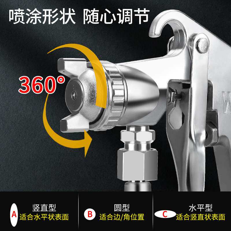 W71/75/77/k3油漆乳胶漆气动喷枪喷漆枪汽车家具面漆修补气泵喷壶