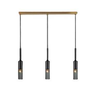 全铜卧室床头吊灯北欧轻奢简约网红水晶餐厅单头吧台长线楼梯吊灯