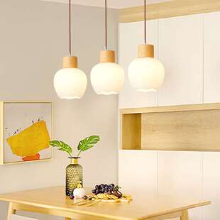 现代简约玻璃餐厅吊灯北欧创意客厅灯咖啡厅吧台吊灯卧室床头灯具