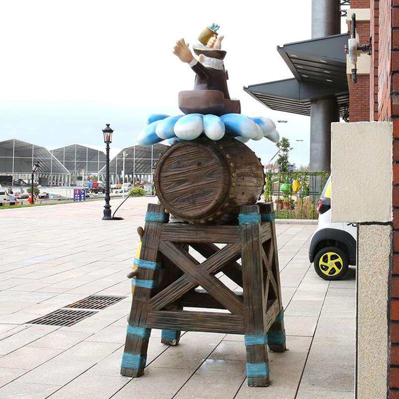 直销玻璃钢彩绘海盗酒桶雕塑户外广场游乐场卡通人物景观装饰摆件,家居饰品,落地摆件,淘宝优惠券,粉丝福利购,淘宝优惠卷