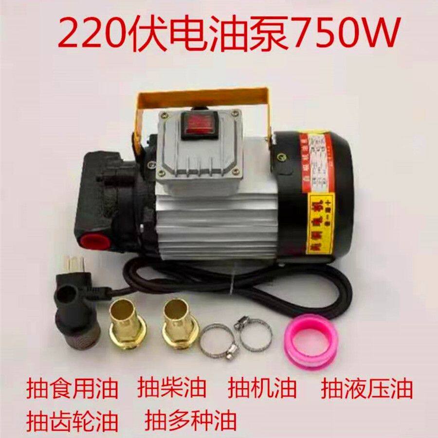 电动抽油泵柴油220伏750W550W自吸泵液压油抽油机加油泵齿轮油泵