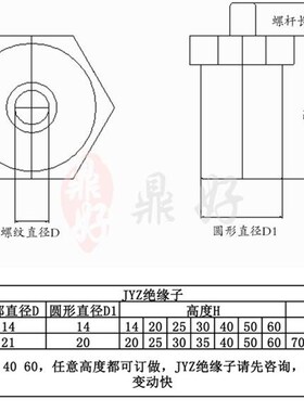 JYZ14*20M5半杆六角红色绝缘柱M5*14 M5绝缘间隔绝缘柱
