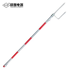 安全围栏网支架 1.2米鱼叉插地支架 不锈钢绝缘铁杆警示带支架