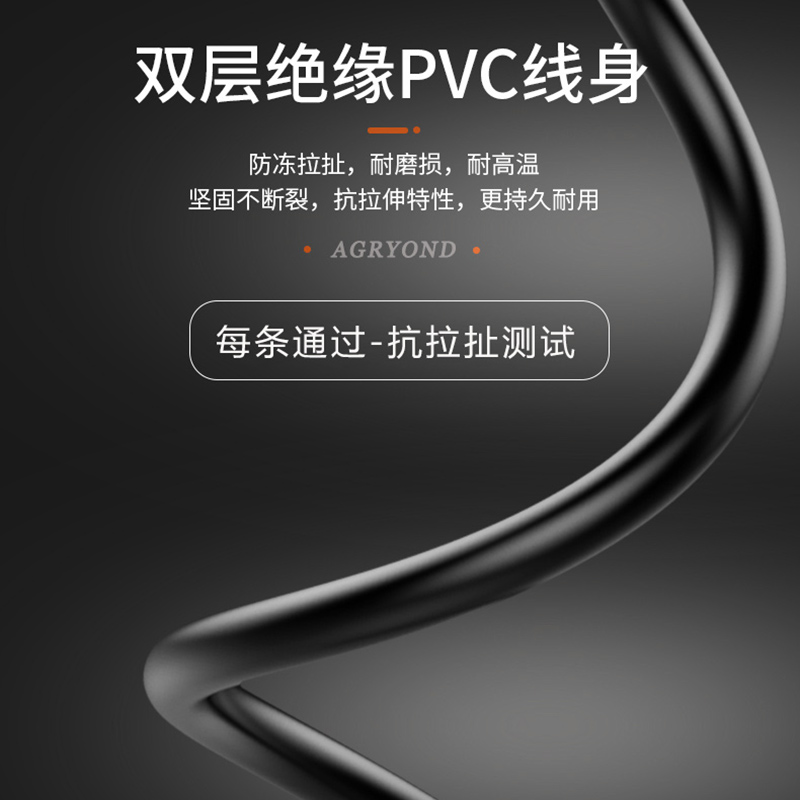 加粗DC5.5*2.5MM双公头10A12V24V电源线5525公转公连接线DC接头线